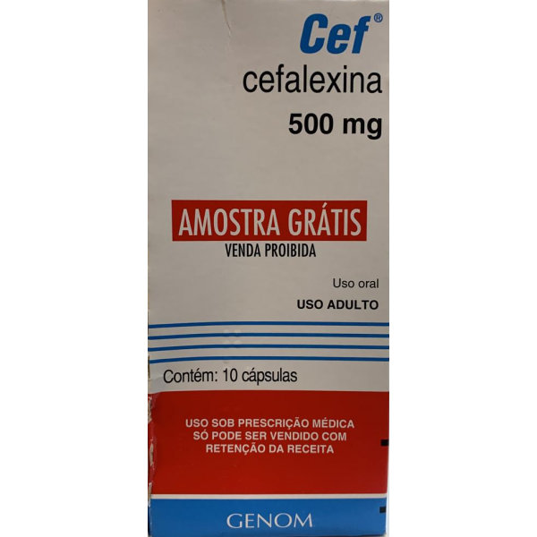 CEF CEFALEXINA 500MG 10 CÁPSULAS